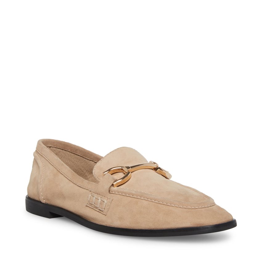 Loafers Steve Madden Carrine Gamuza Mujer Beige | ES GI2E4S